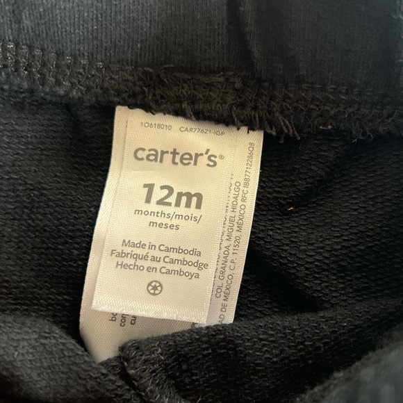 Like new Infant Carters sweat pants size 12 months - Picture 3 of 3